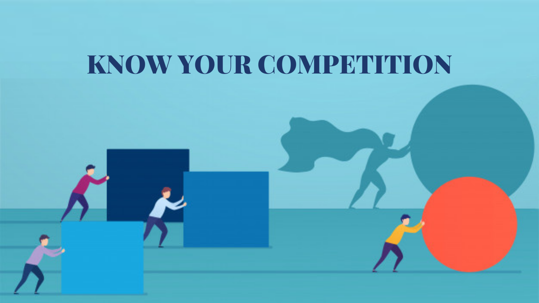 Winning strategy. Обогнать конкурентов. Супер герой толкает график наверх. Business illustrations competitors. Опережай конкурентов.