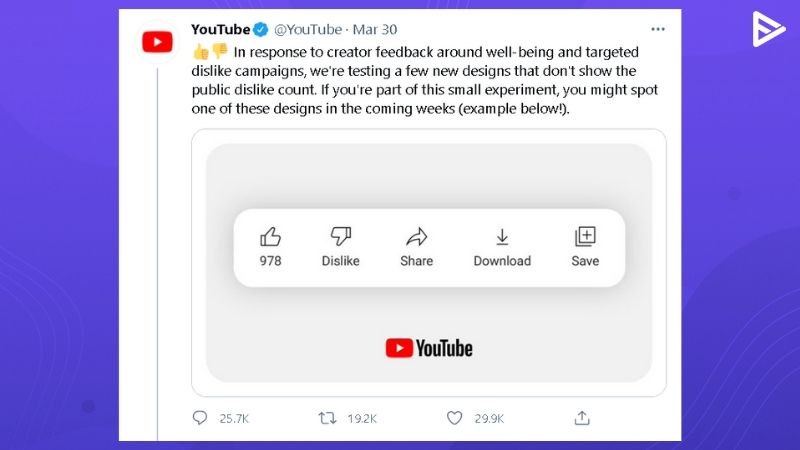 YouTube Tests Hiding Dislike Counts From Creators Videos