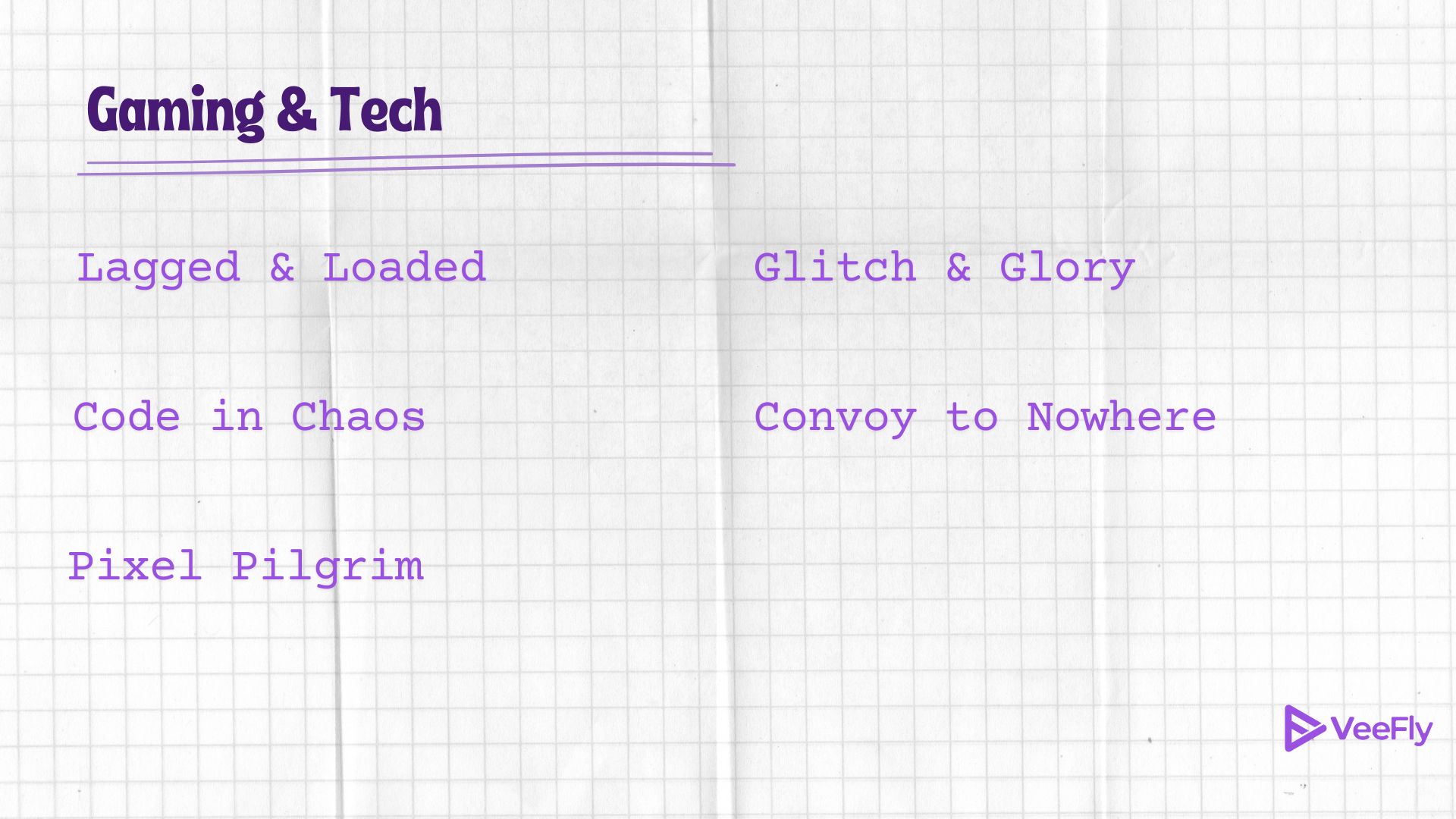Gaming & Tech YouTube Channel Name Ideas