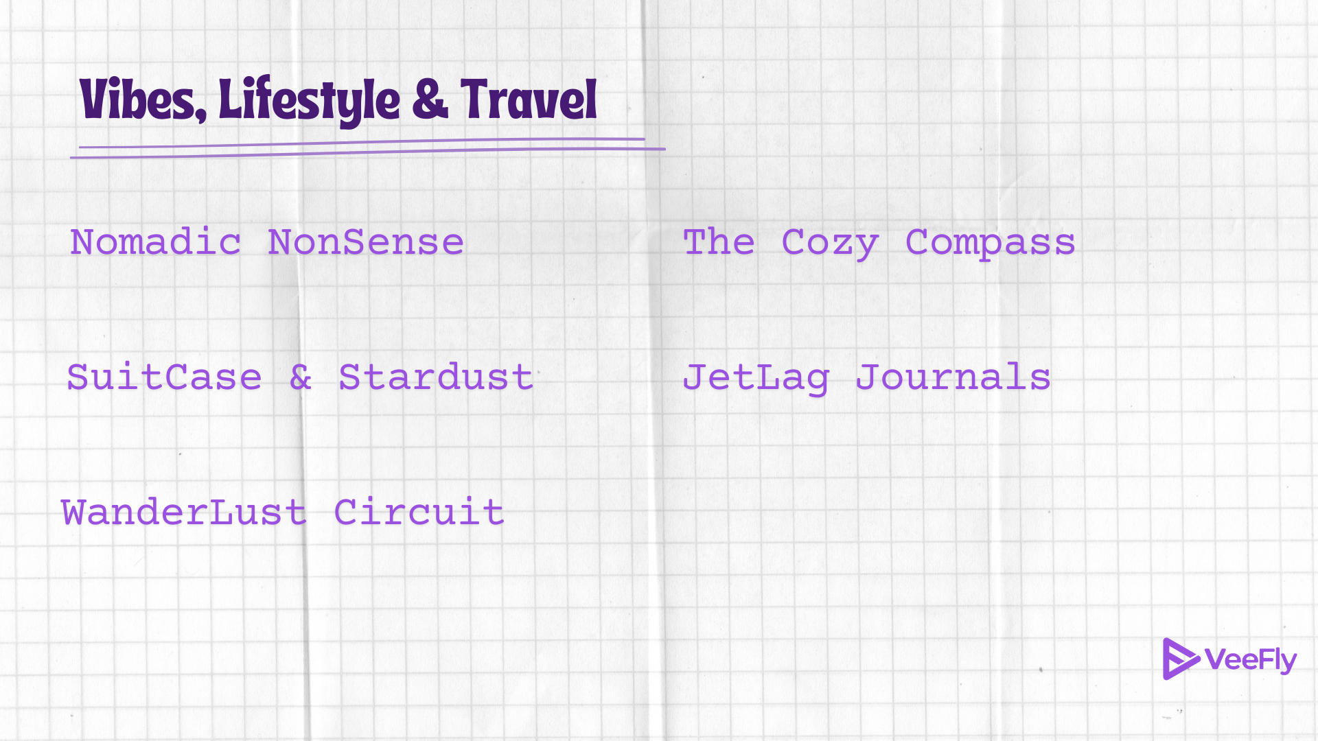 Vibes, Lifestyle & Travel YouTube Channel Ideas