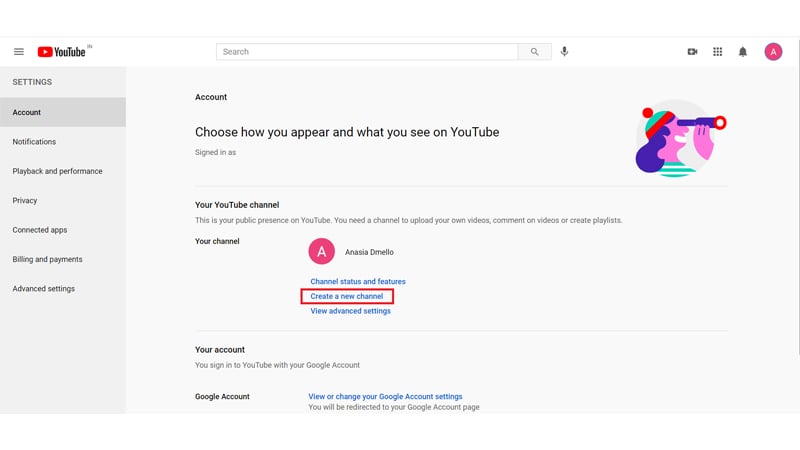 Steps to Multiple YouTube Channels with one email - A beginner's guide