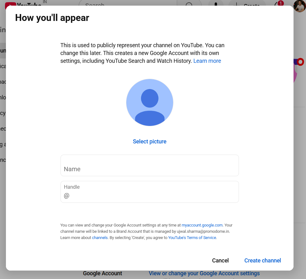 How to change your name on YouTube