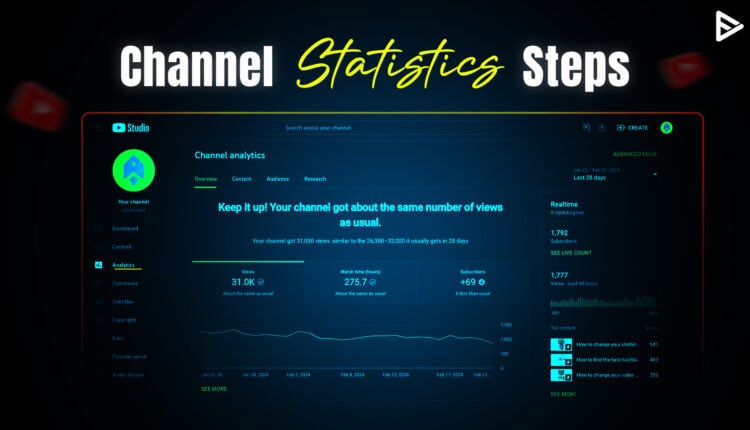 How to check YouTube channel statistics