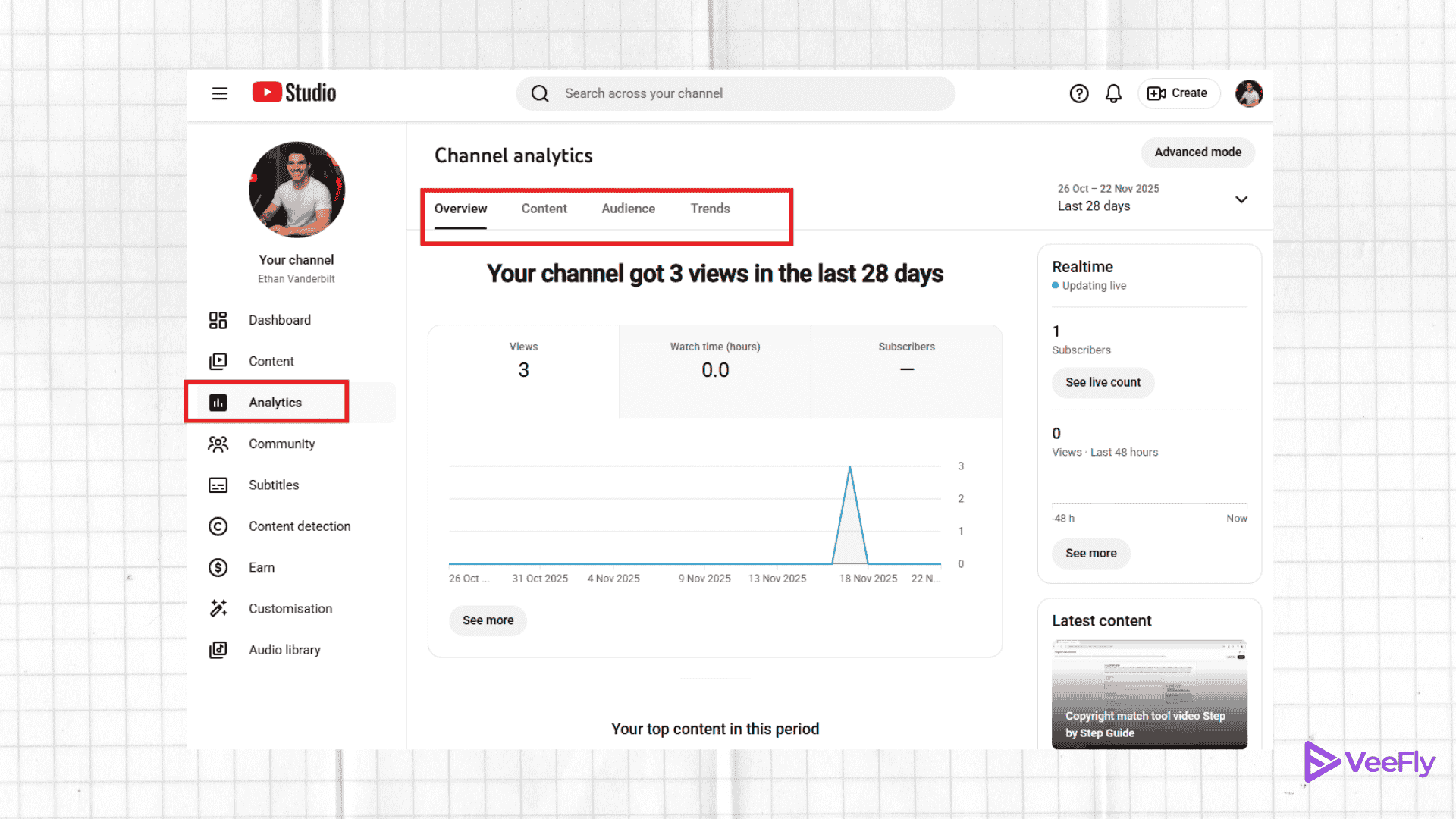 How to see YouTube channel statistics