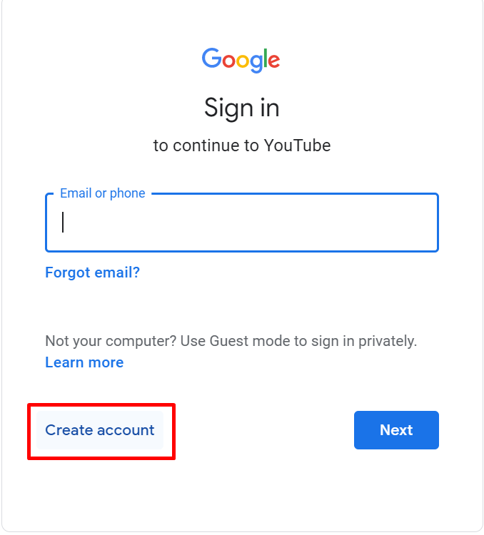 How To Create Youtube Account Without Gmail