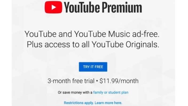 yt music premium free