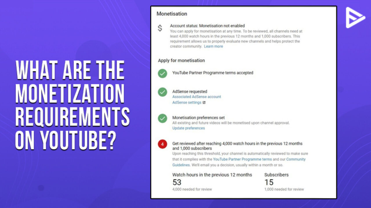how to set up a youtube channel for monetization