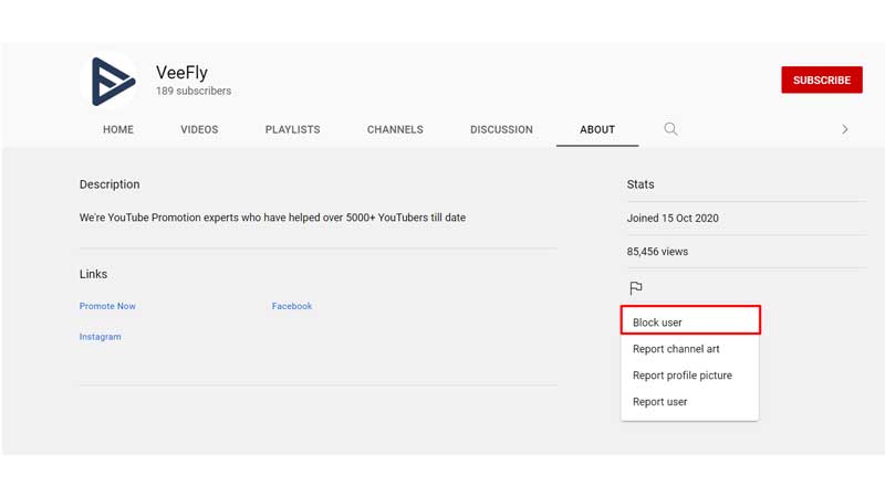 Block-YouTube-channel
