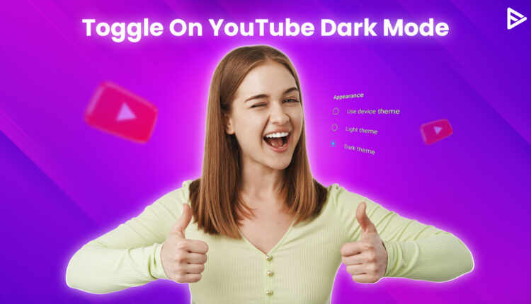 turn on dark mode on youtube