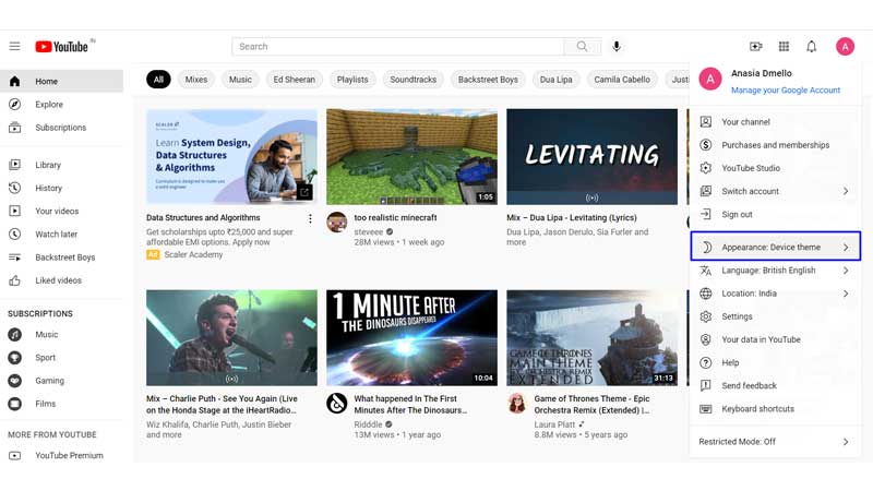 YouTube Dark Mode: How to enable in 2023?