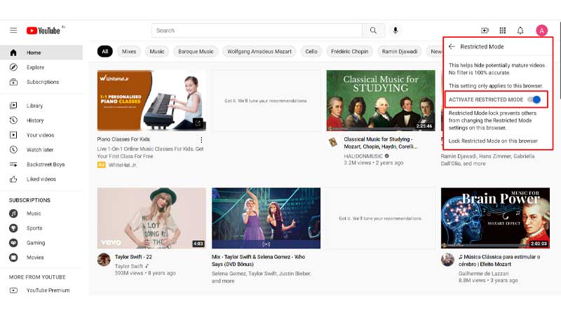 activate-restricted-mode-on-youtube