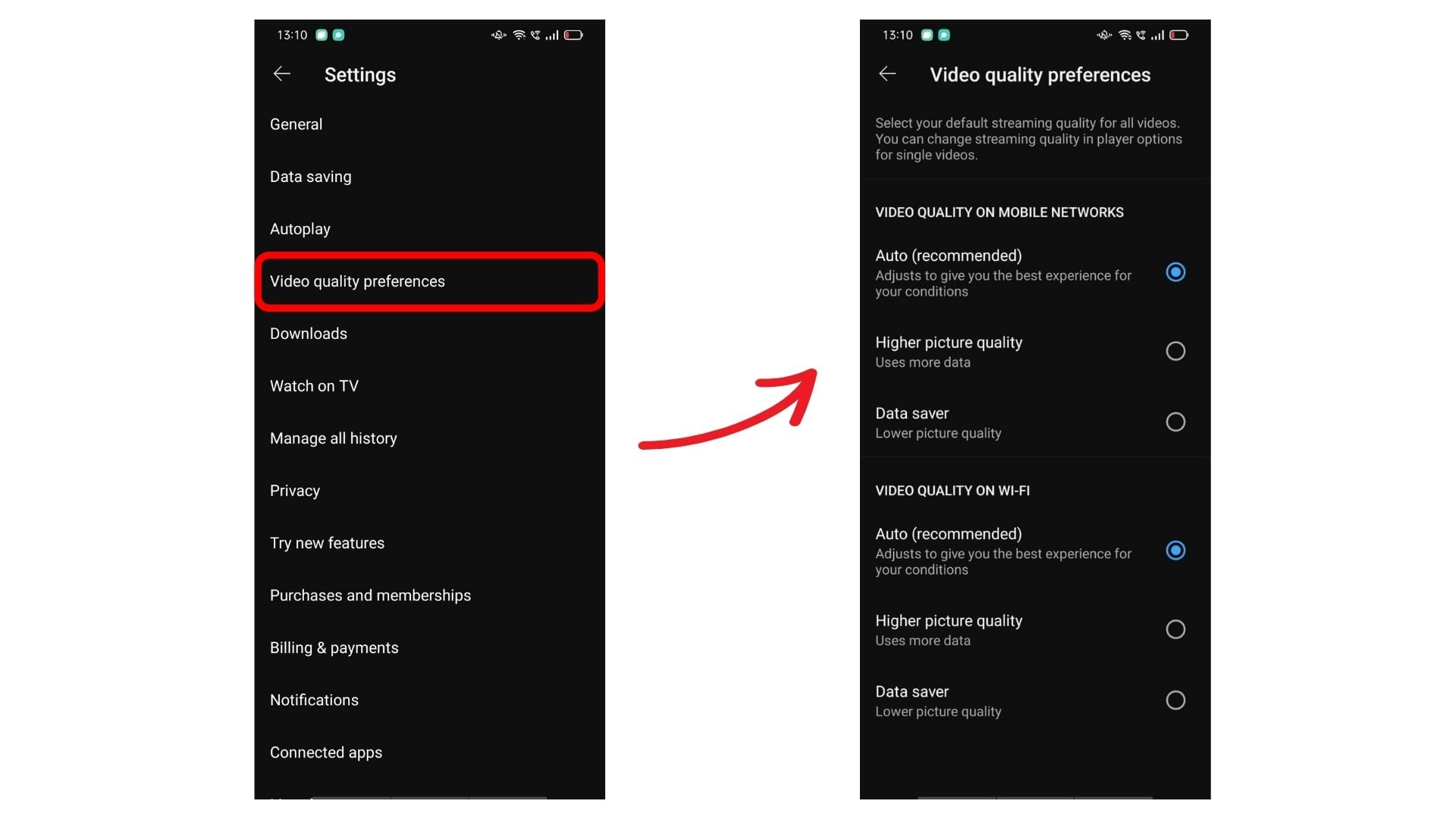 how to fix youtube video quality permanently for android users 