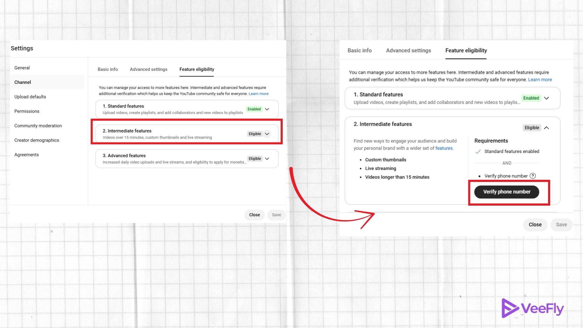how to verify your youtube account with feature eligibility