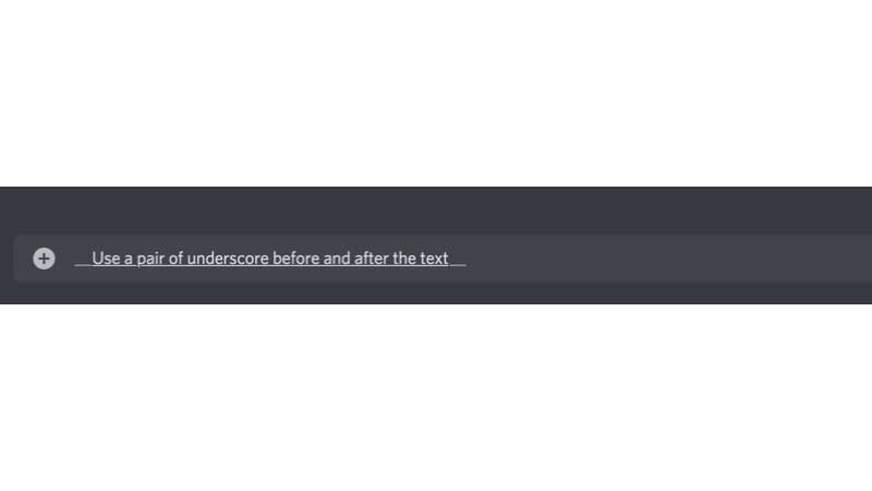 How to underline in discord