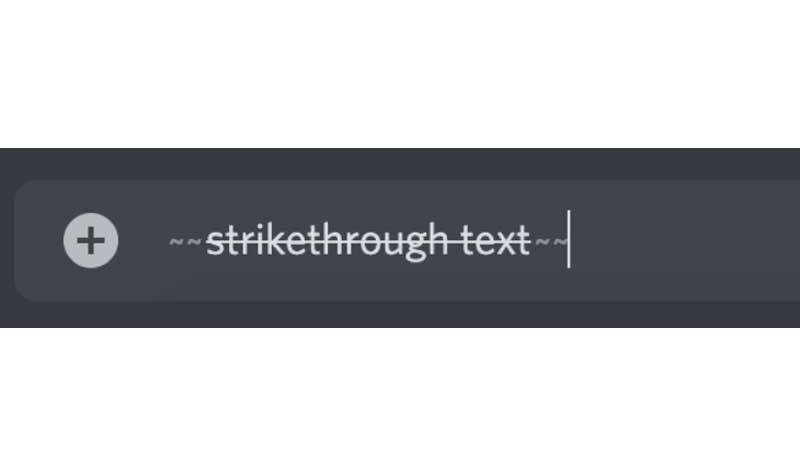 How to strikethrough in discord