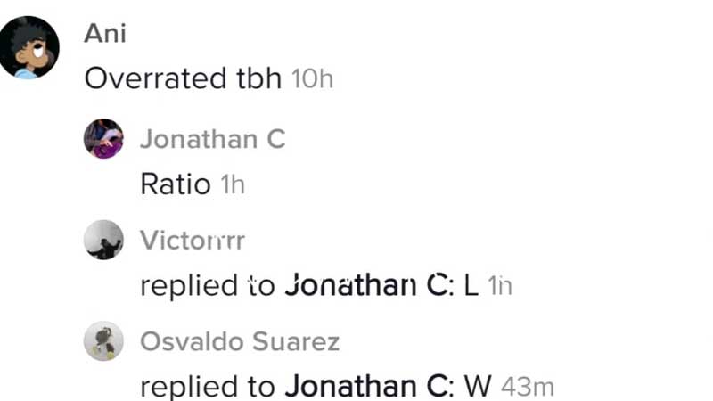 ratio on TikTok