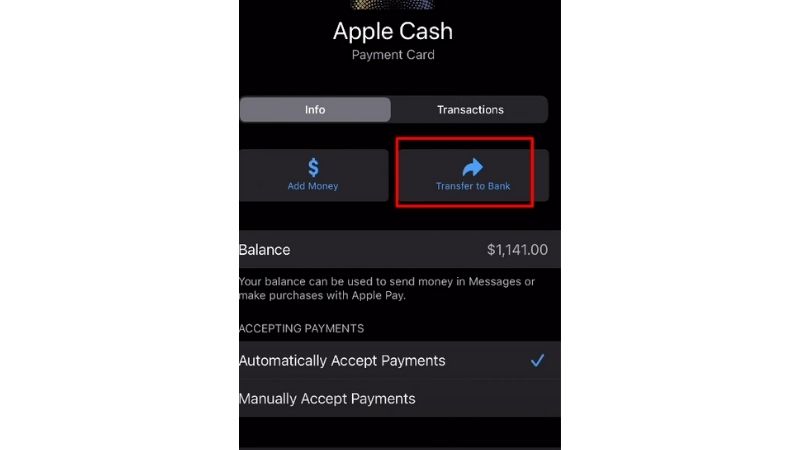 How To Transfer Apple Cash To Bank Instantly