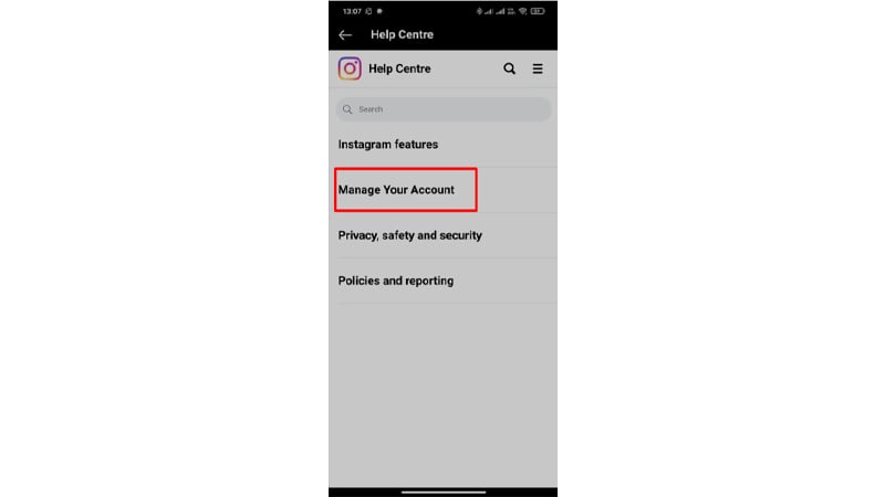 how to delete instagram account on phone