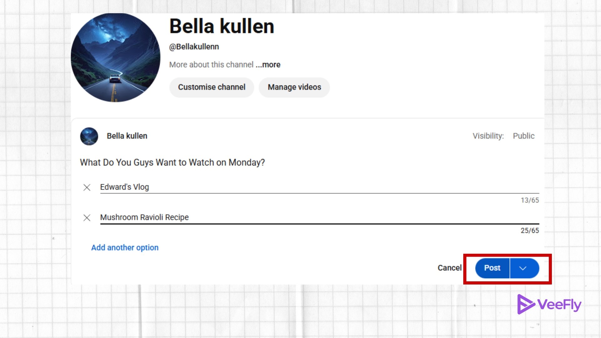 how to make a poll on youtube now