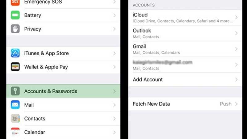 emails not loading on iPhone 8