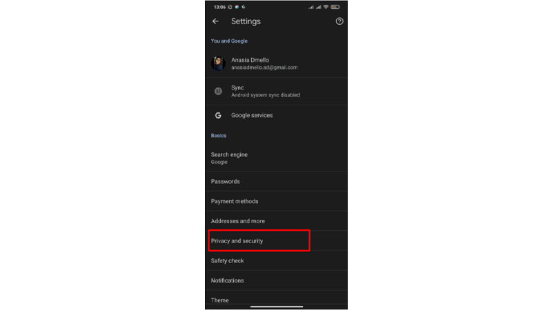 clear cookies on smartphone