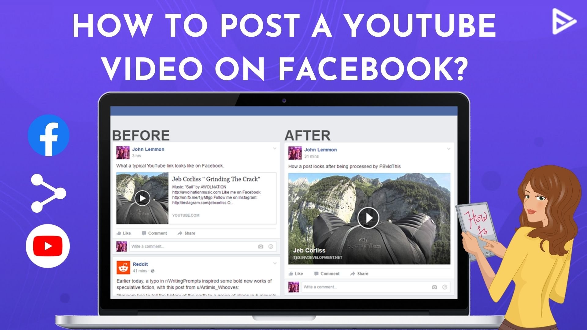 youtube video post on facebook