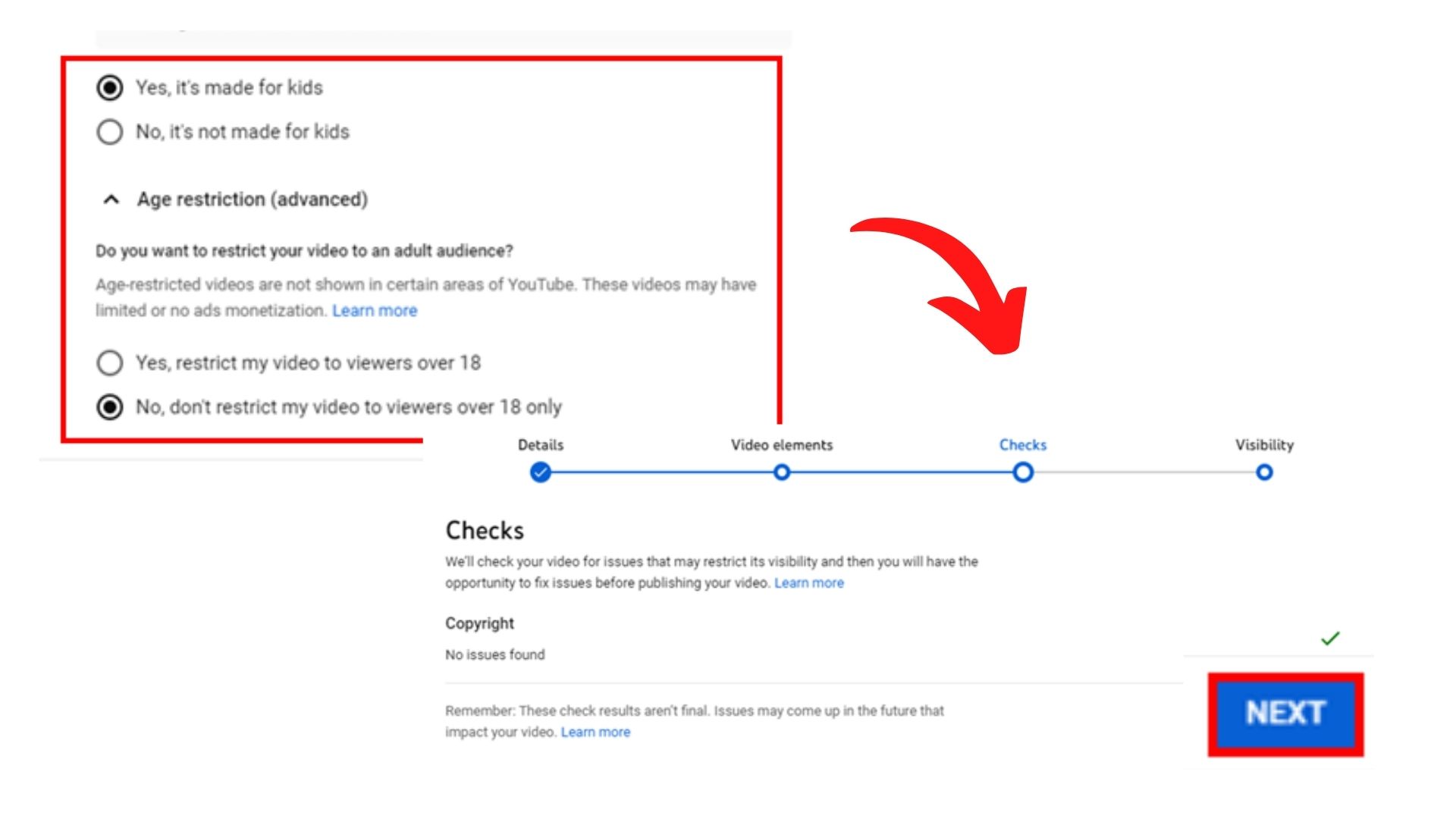 Select the audience for your video