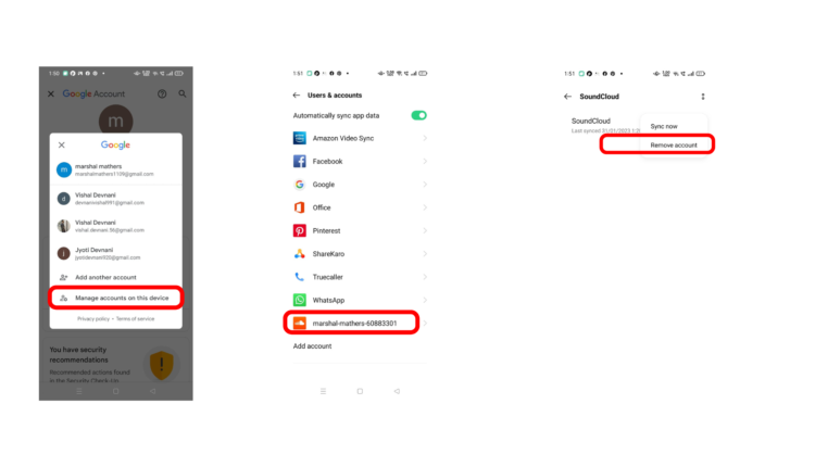 How to logout YT android