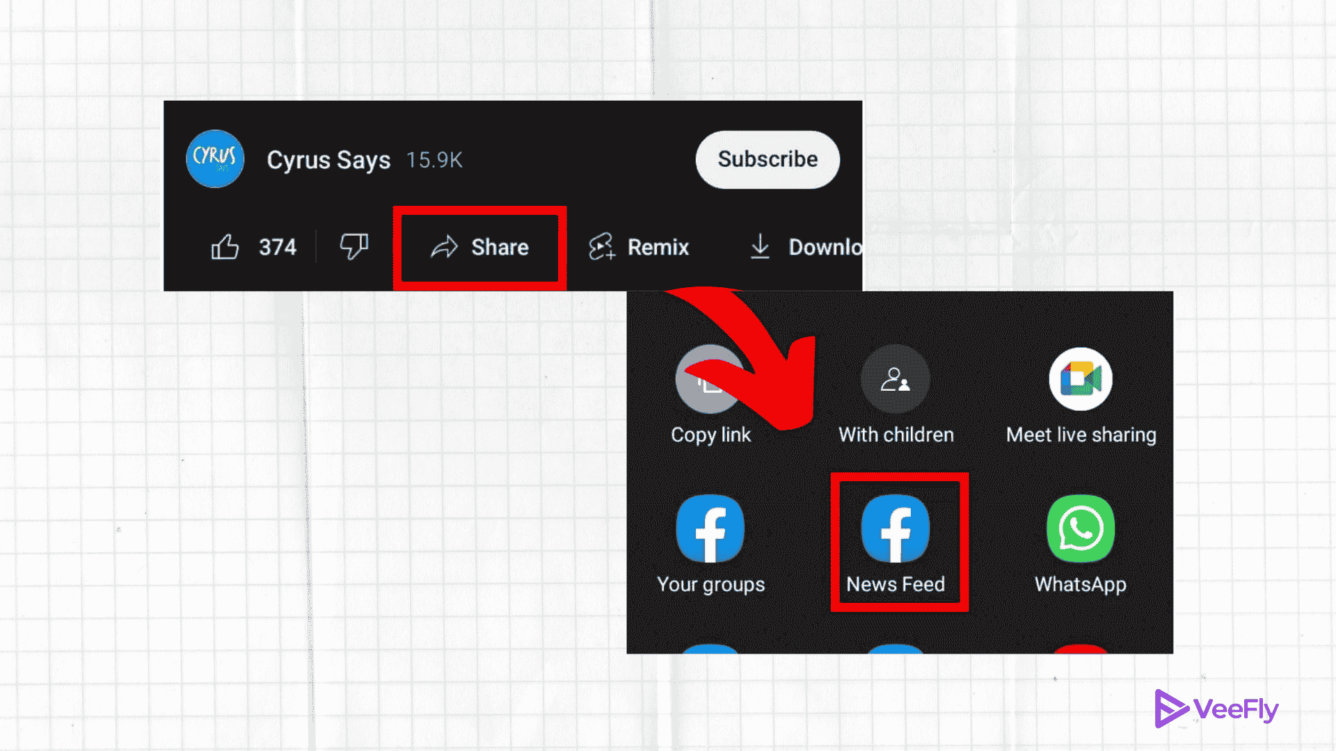 Post a YouTube video on Facebook