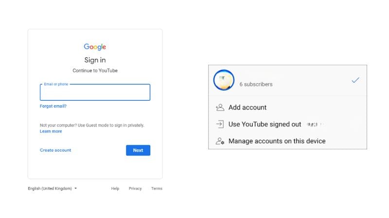 Login & Logout From The YouTube App