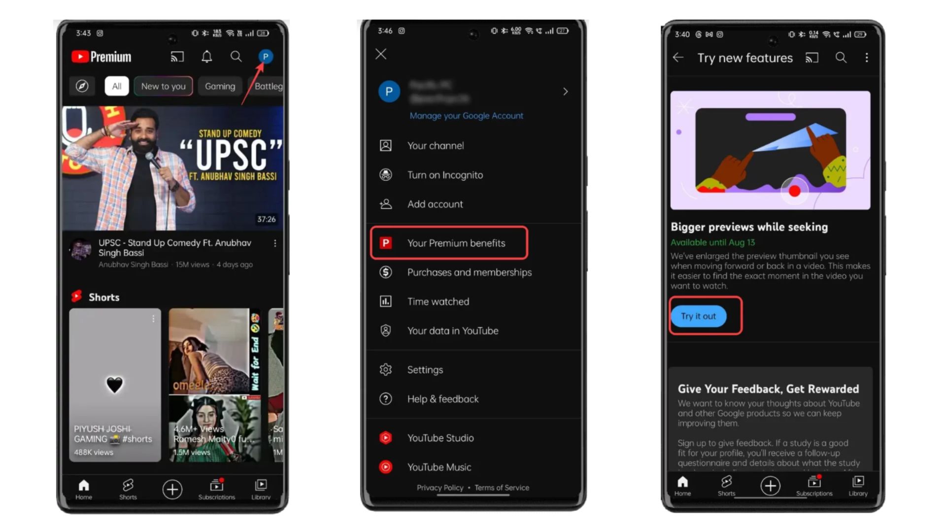 Enable Bigger Previews Feature On YouTube