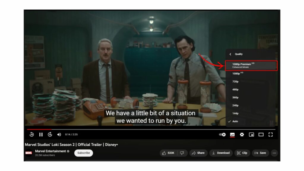 YouTube Launches Enhanced Bitrate For It's Premium Users