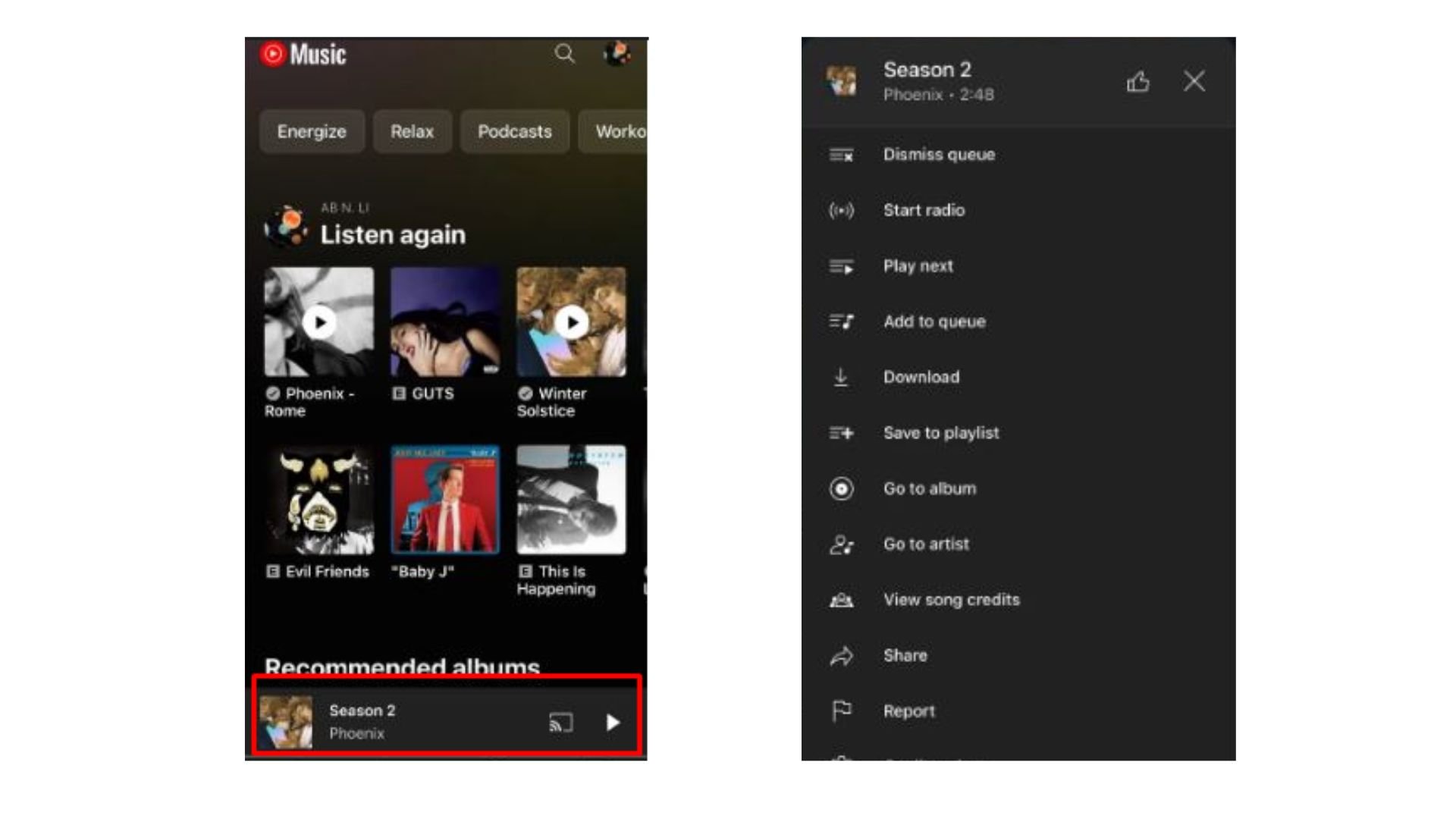 YouTube Music for iPhone