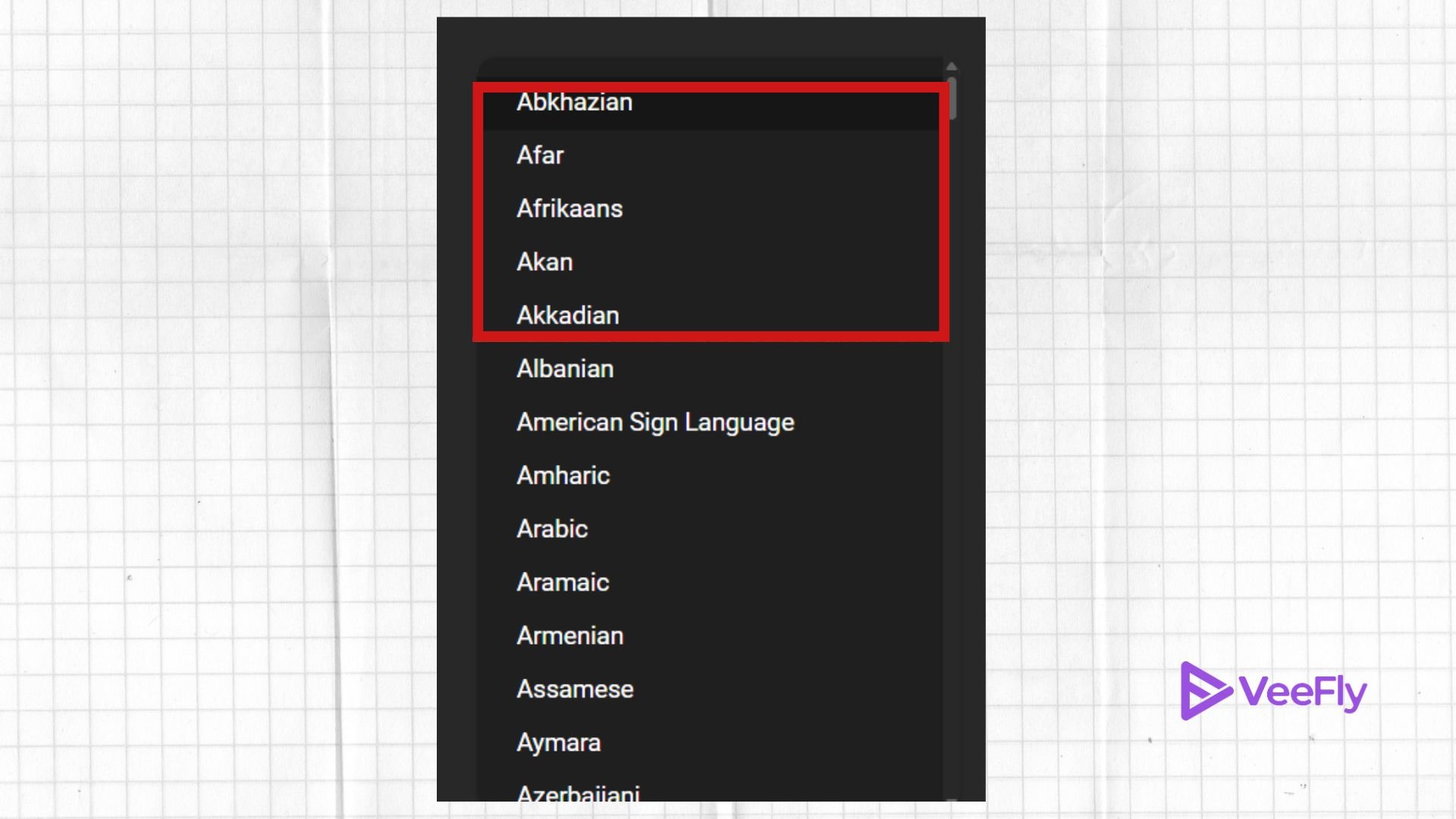 select the language