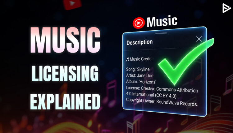 how to credit music on YouTube