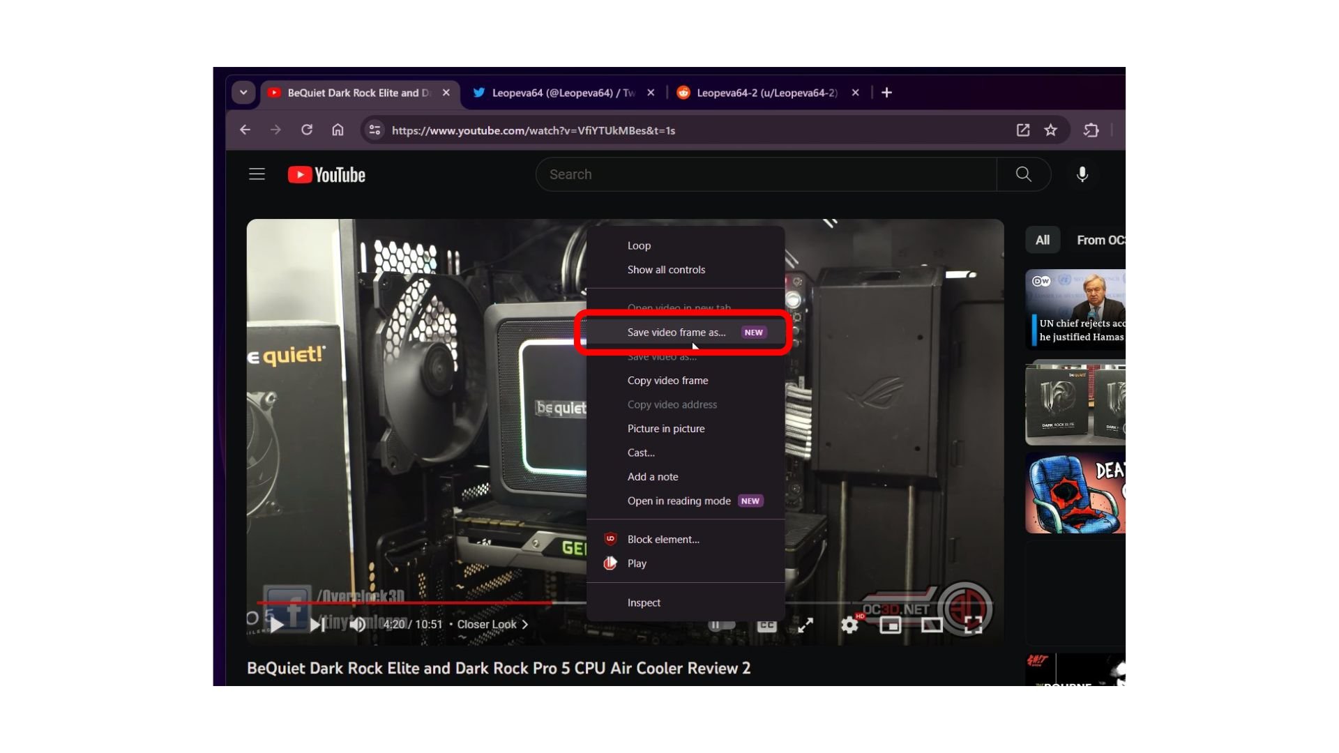 Save Video Frames On YouTube Became Easier With Chrome