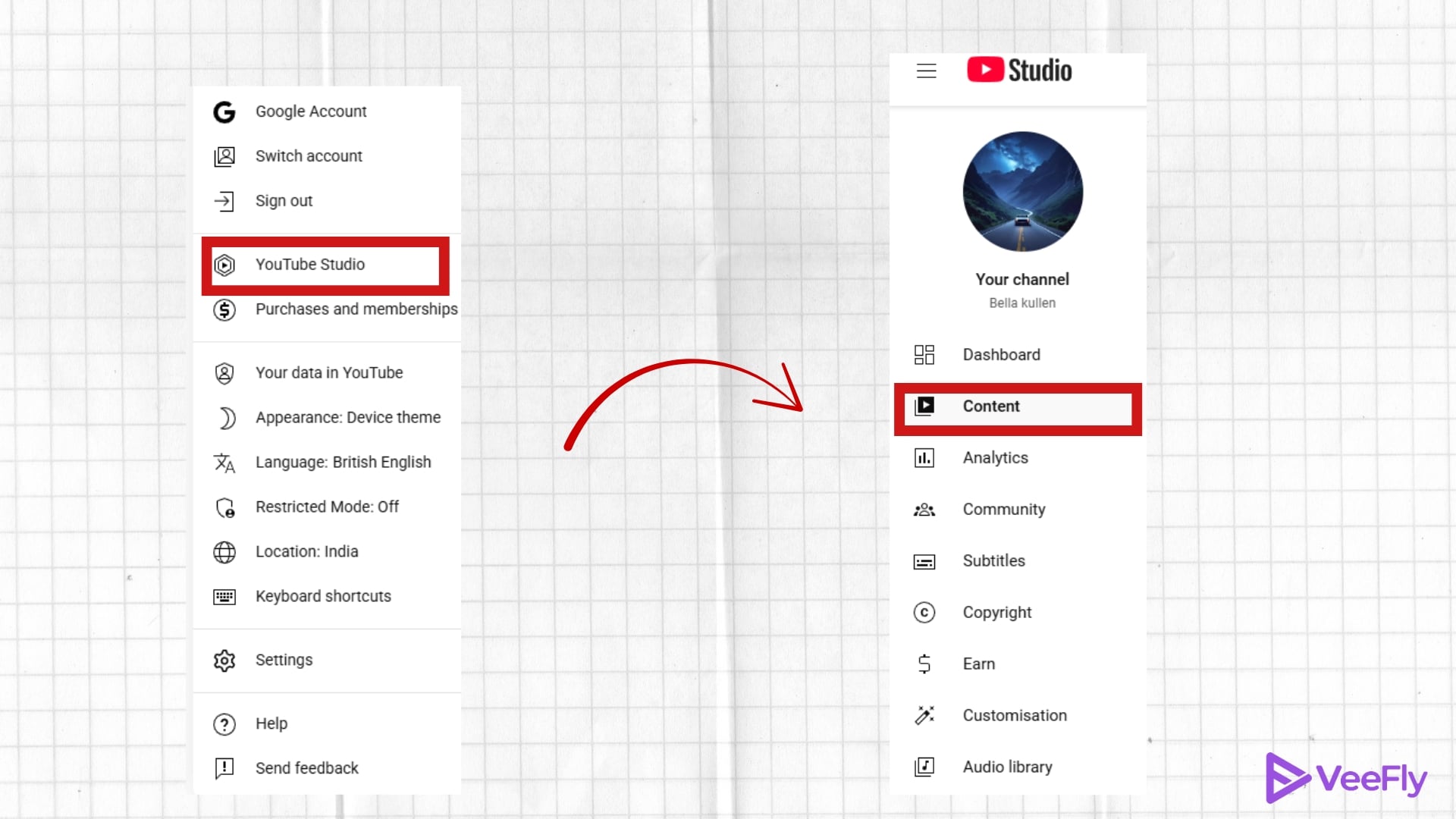 move youtube video to another channel