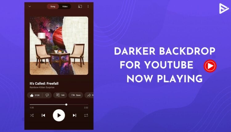 now playing-youtube-gradient-design