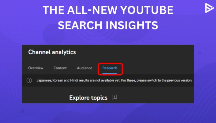youtube search insights