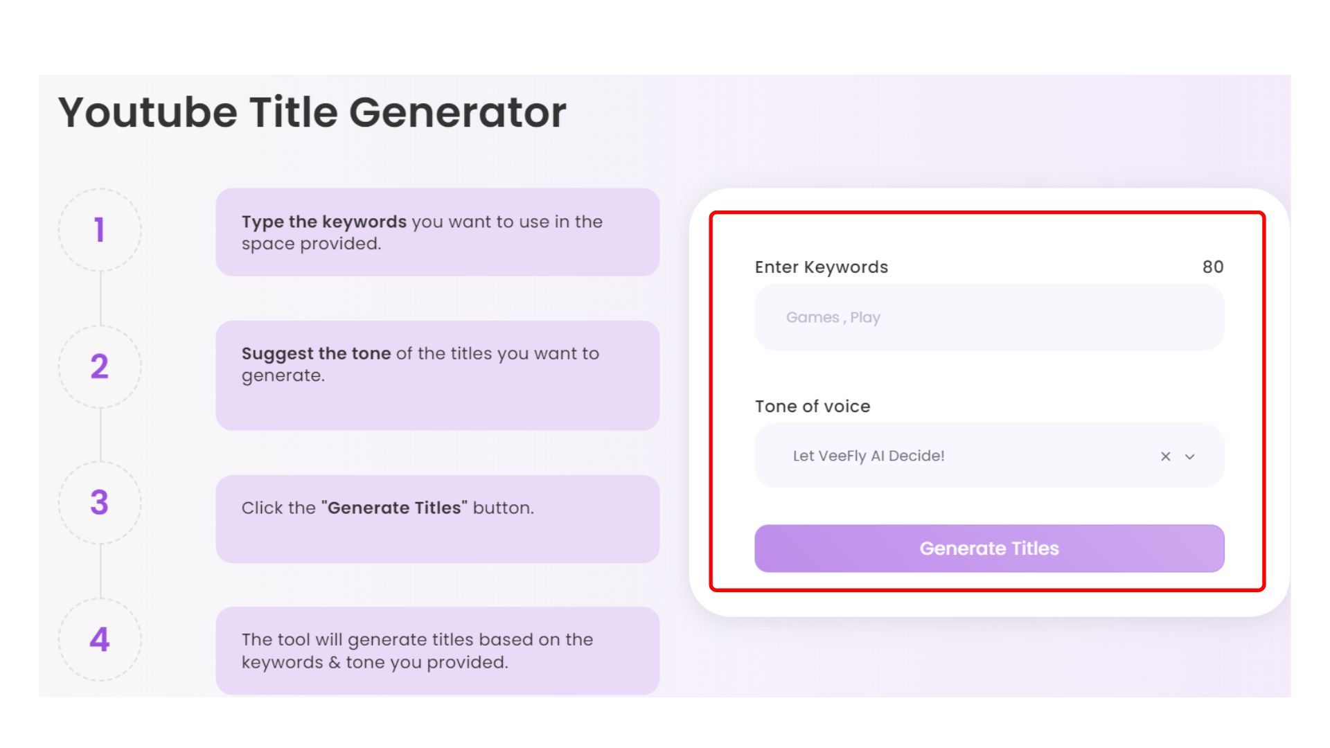 AI Title generator for YouTube videos