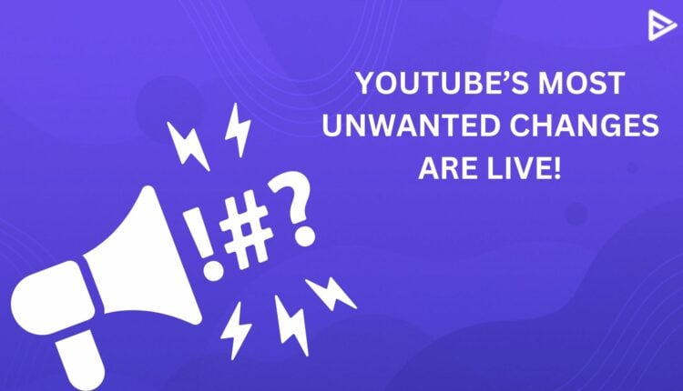youtube controversial changes