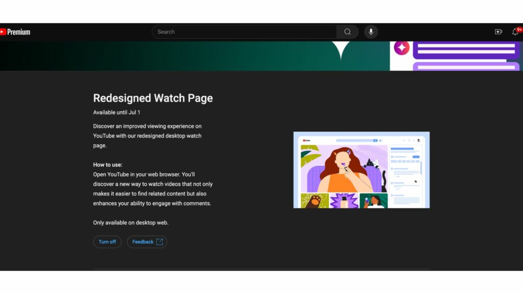 premium users-youtube-web redesigned