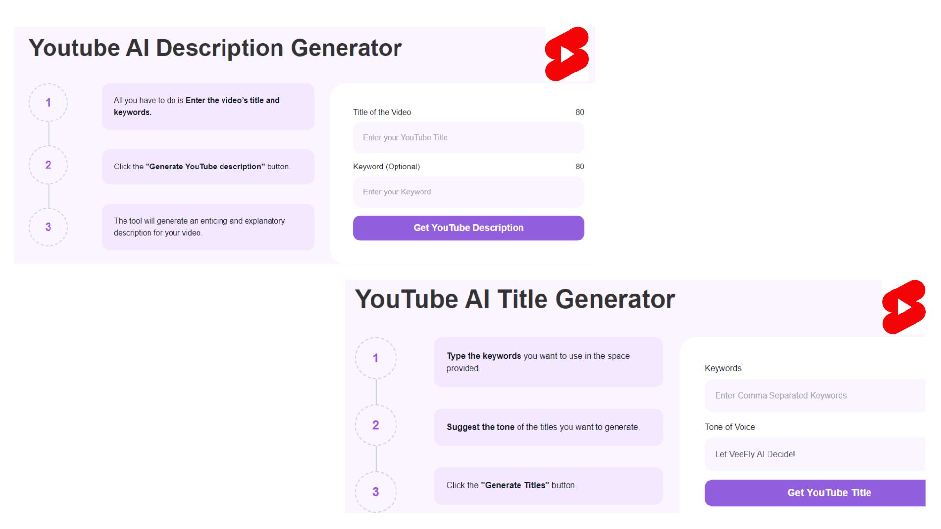 AI Title generator for YouTube videos