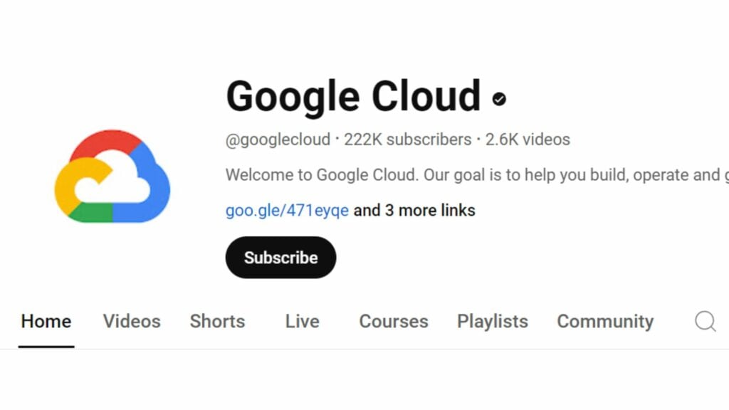 youtube courses option