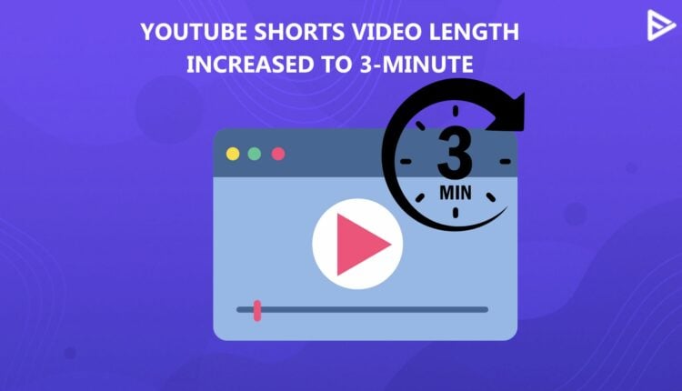 youtube shorts 3 minute video