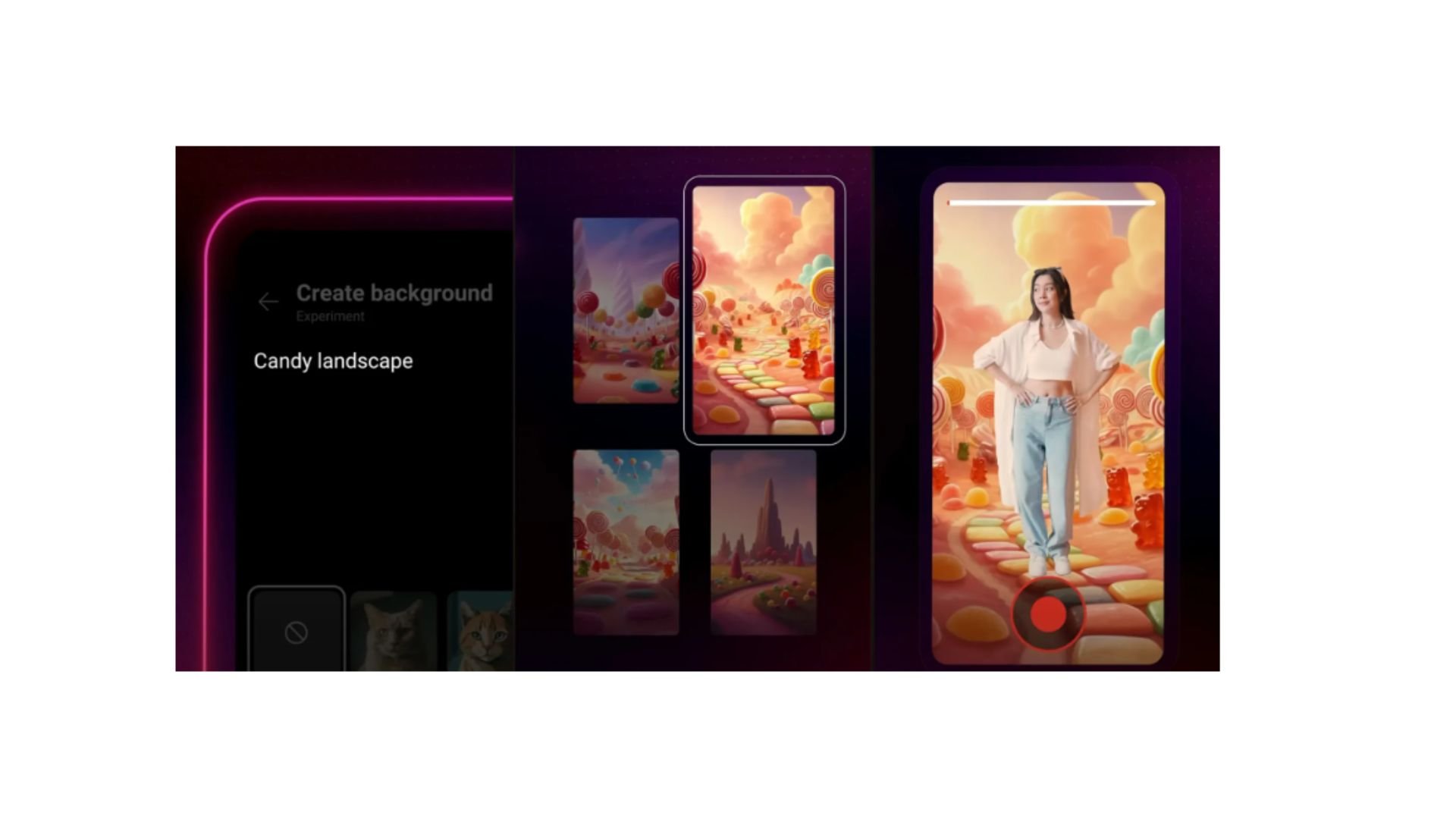 AI powered video backgrounds