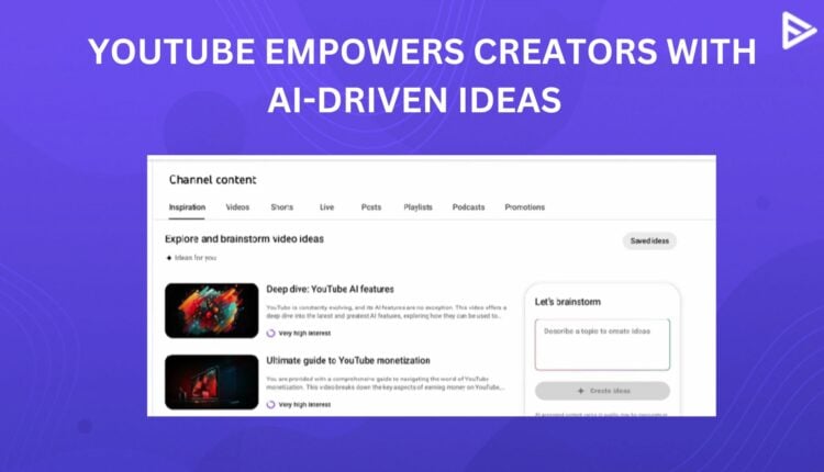youtube upgrades it ai inspiration tab