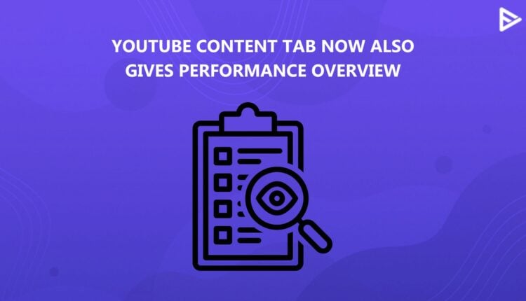 YOUTUBE CONTENT TAB