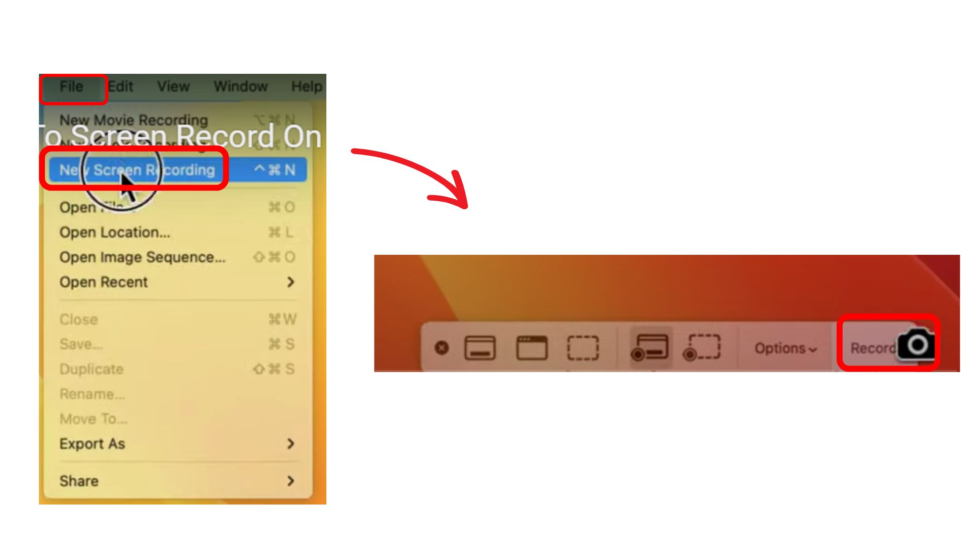 screen record on quick time