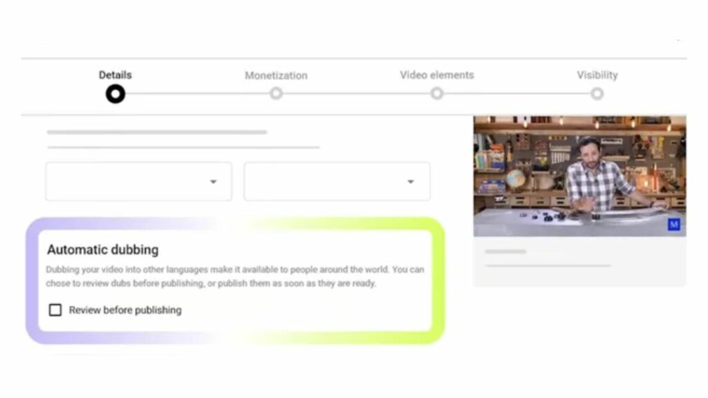 AUTO-DUBBING-ON-YOUTUBE-FEATURE